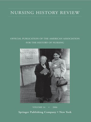 cover image of Nursing History Review, Volume 14, 2006